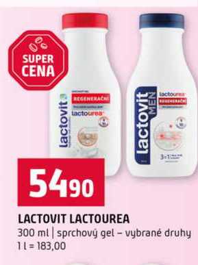 LACTOUREA 300 ml sprchový gel vybrané druhy 