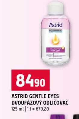 ASTRID GENTLE EYES DVOUFÁZOVÝ ODLIČOVAČ 125 ml Terno
