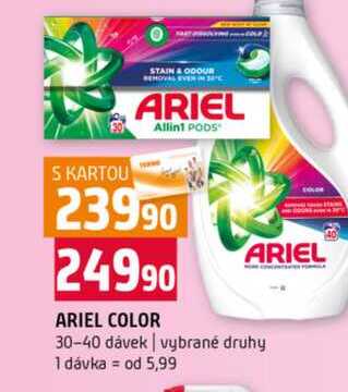 ARIEL COLOR ARIEL 30-40 dávek vybrané druhy Terno