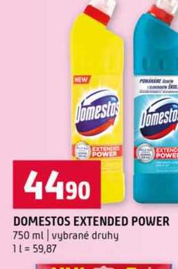 DOMESTOS EXTENDED POWER 750 ml vybrané druhy Terno