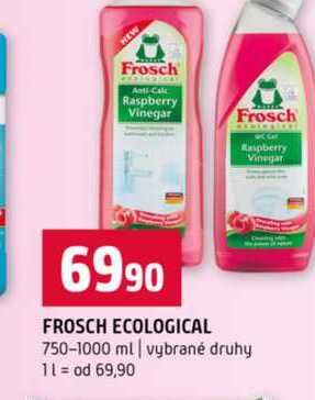 FROSCH ECOLOGICAL 750-1000 ml vybrané druhy