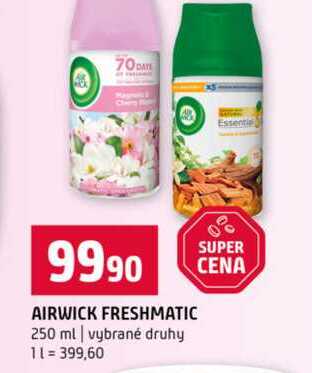 AIRWICK FRESHMATIC 250 ml vybrané druhy Terno