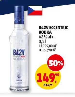 B42V ECCENTRIC VODKA, 0,5 l v akci