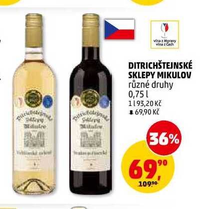DITRICHŠTEJNSKÉ SKLEPY MIKULOV, 0,75 l