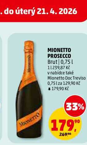 MIONETTO PROSECCO Brut, 0,75 l