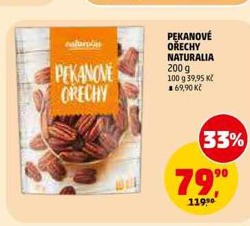 PEKANOVÉ OŘECHY NATURALIA, 200 g