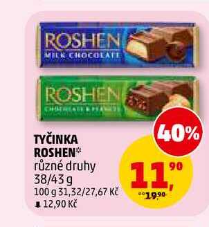 TYČINKA ROSHEN, 38 g v akci