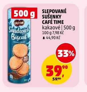 SLEPOVANÉ SUŠENKY CAFÉ TIME, 500 g