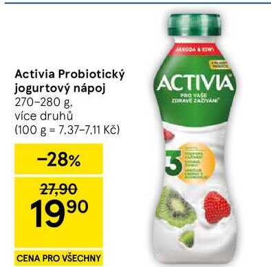 Activia Probiotický jogurtový nápoj, 270-280 g. více druhů 