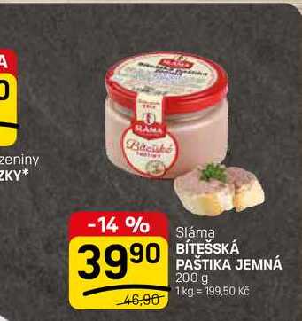 BÍTEŠSKÁ PAŠTIKA JEMNÁ 200 g 