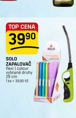 SOLO ZAPALOVAČ flexi | colour vybrané druhy 29 cm 1 ks