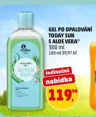GEL PO OPALOVÁNÍ TODAY SUN S ALOE VERA, 300 ml 