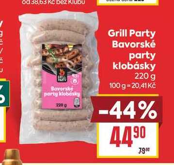 Grill Party Bavorské party klobásky 220 g