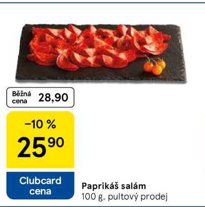 Paprikáš salám, 100 g 