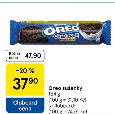 Oreo sušenky, 154 g 