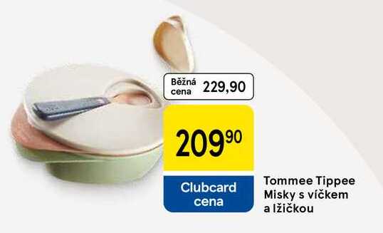 Tommee Tippee Misky s víčkem a lžičkou 