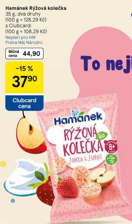 Hamánek Rýžová kolečka, 35 g, dva druhy 