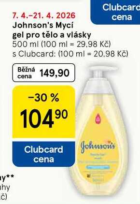 Johnson's Mycí gel pro tělo a vlásky, 500 ml