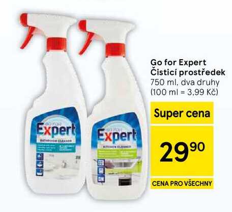 Go for Expert Čisticí prostředek, 750 ml, dva druhy 