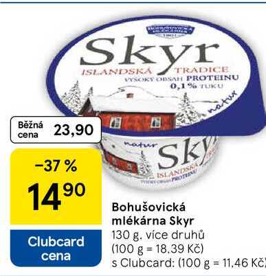 Bohušovická mlékárna Skyr, 130 g 