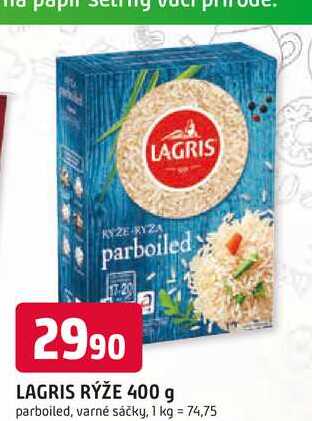 LAGRIS RÝŽE 400 g parboiled, varné sáčky