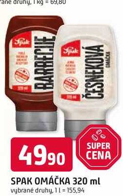 SPAK OMÁČKA 320 ml 