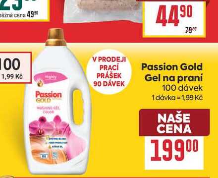 Passion Gold Gel na praní 100 dávek BILLA