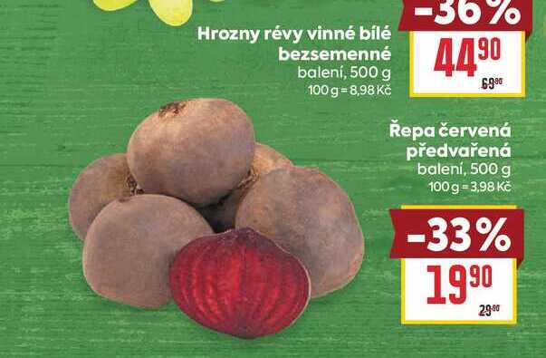 Řepa červená předvařená balení, 500 g