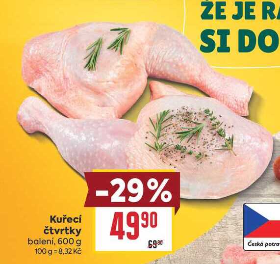 Kuřecí čtvrtky balení, 600g