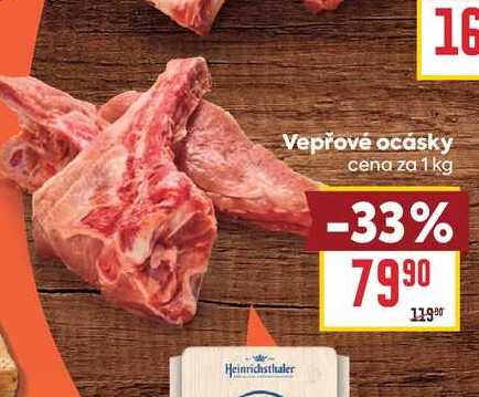 Vepřové ocásky cena za 1 kg