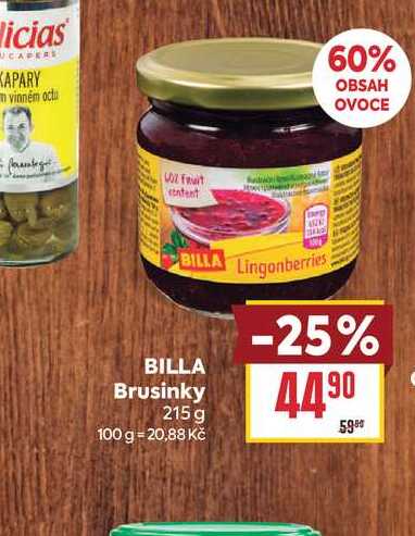 BILLA Brusinky 215g