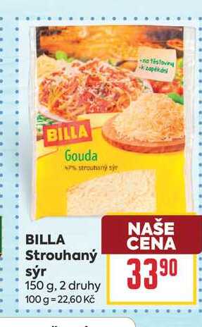 BILLA Strouhaný sýr 150 g
