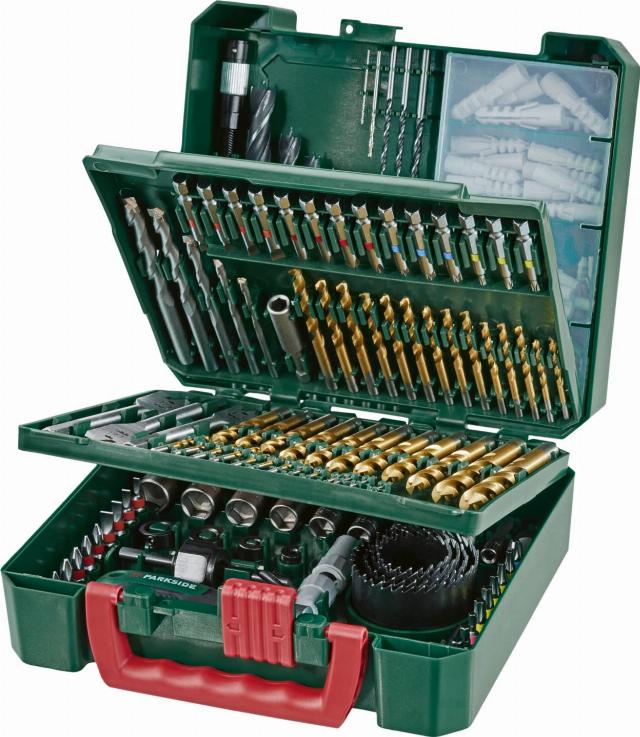 PARKSIDE Sada vrtáků a bitů 204dílná