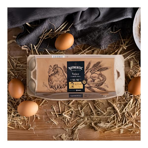 Authentic Vejce z volného chovu, velikost M