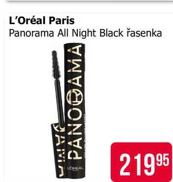 L'Oréal Paris Panorama All Night Black řasenka Teta drogerie
