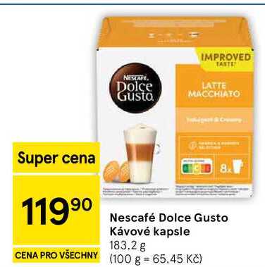 Nescafé Dolce Gusto Kávové kapsle, 183.2 g