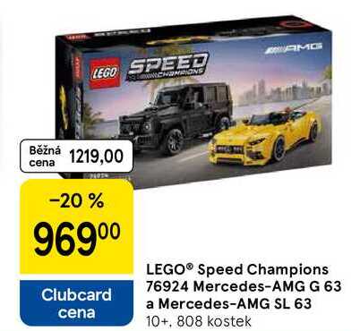 LEGO® Speed Champions 76924 Mercedes-AMG G 63 a Mercedes-AMG SL 63 10+, 808 kostek