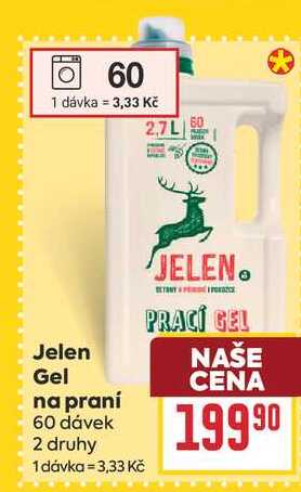 Jelen Gel na praní 60 dávek