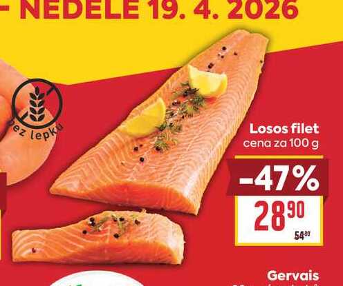 Losos filet cena za 100 g