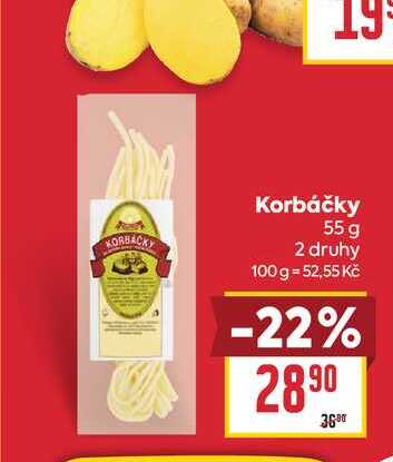 Korbáčky 55 g 