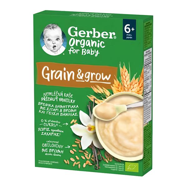Gerber Organic nemléčná kaše s příchutí vanilky Košík.cz