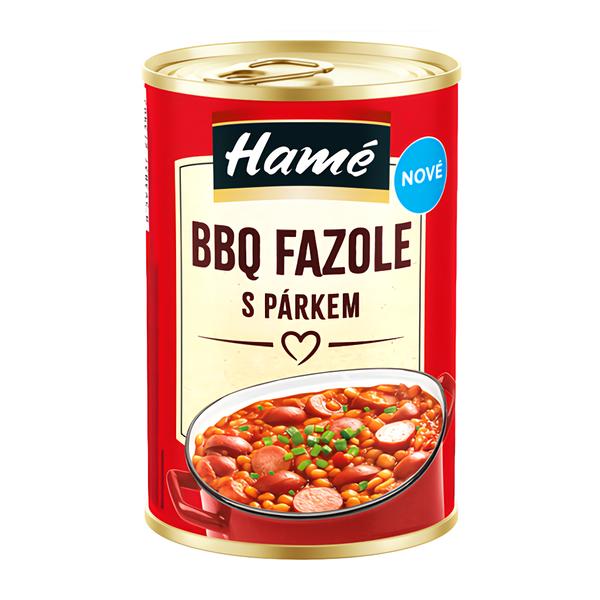 Hamé BBQ fazole s párkem