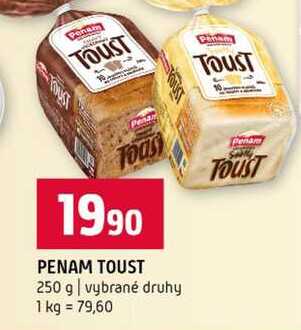 PENAM TOUST 250 g vybrané druhy