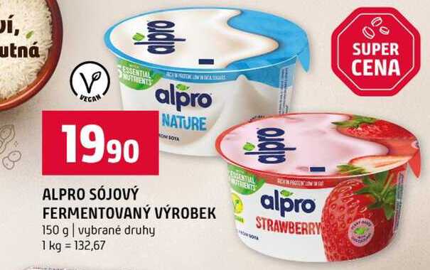 ALPRO SÓJOVÝ FERMENTOVANÝ VÝROBEK 150 g vybrané druhy