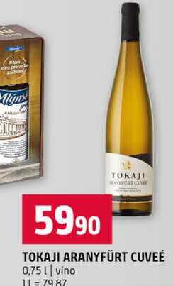 TOKAJI ARANYFÜRT CUVEÉ 0,75l