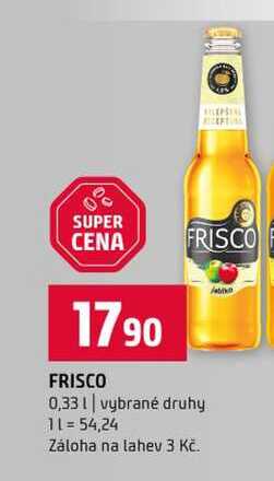 FRISCO 0,33l vybrané druhy 