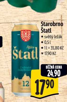   Starobrno Štatl 0,5 l
