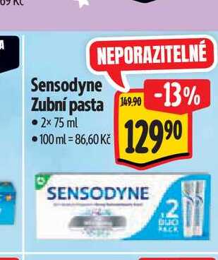  Sensodyne Zubní pasta 2x 75 ml 