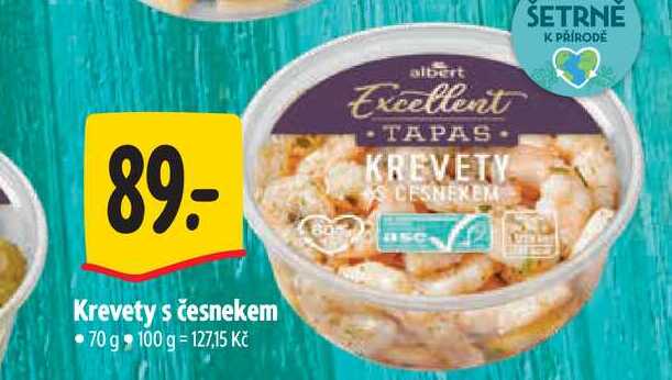 Krevety s česnekem 70 g   