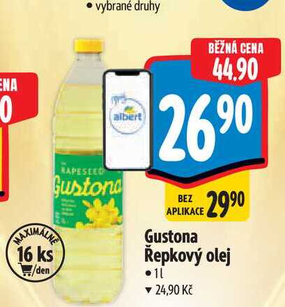  Gustona Řepkový olej 1 l